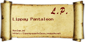 Lippay Pantaleon névjegykártya